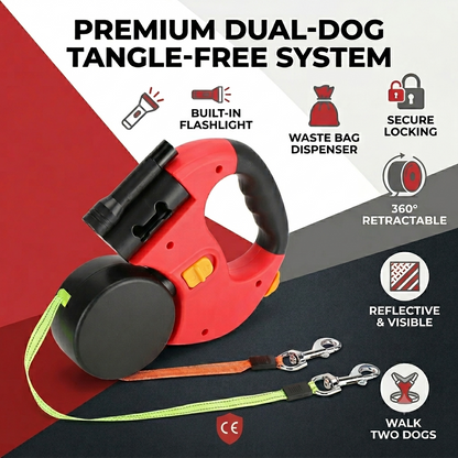 Tangle-Free Dual Dog Leash